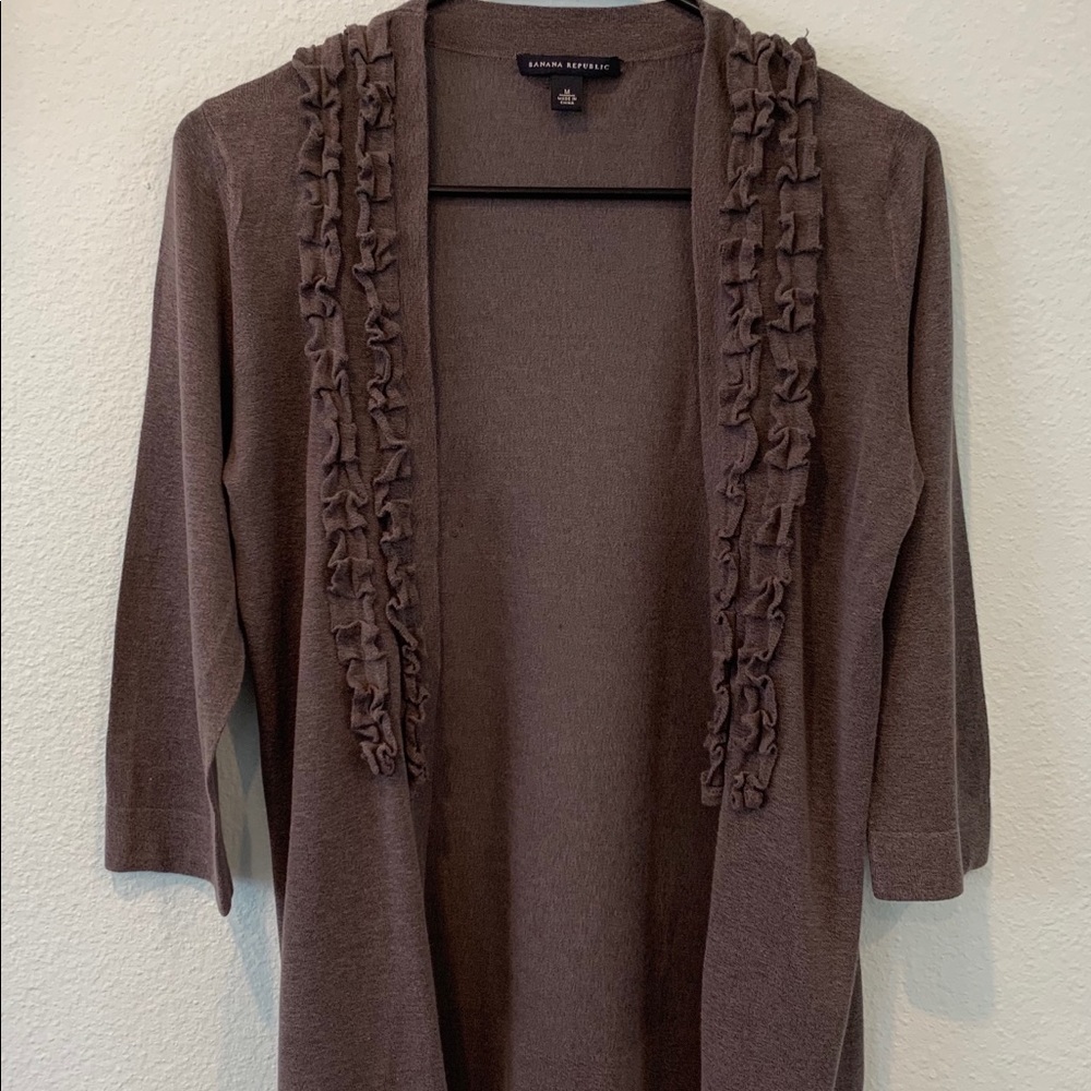Banana Republic gray cardigan